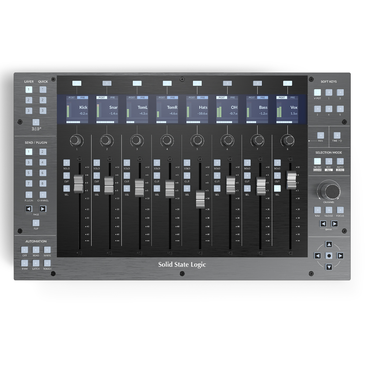 Nueva mesa de mezclas analógica Origin de SSL “in-line” de 32 canales
