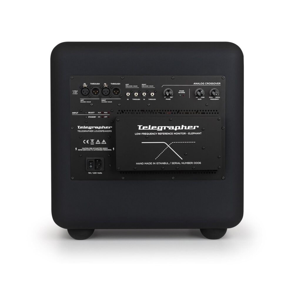 Telegrapher Elephant Active Analog Subwoofer - Crow Black - Imagen 3