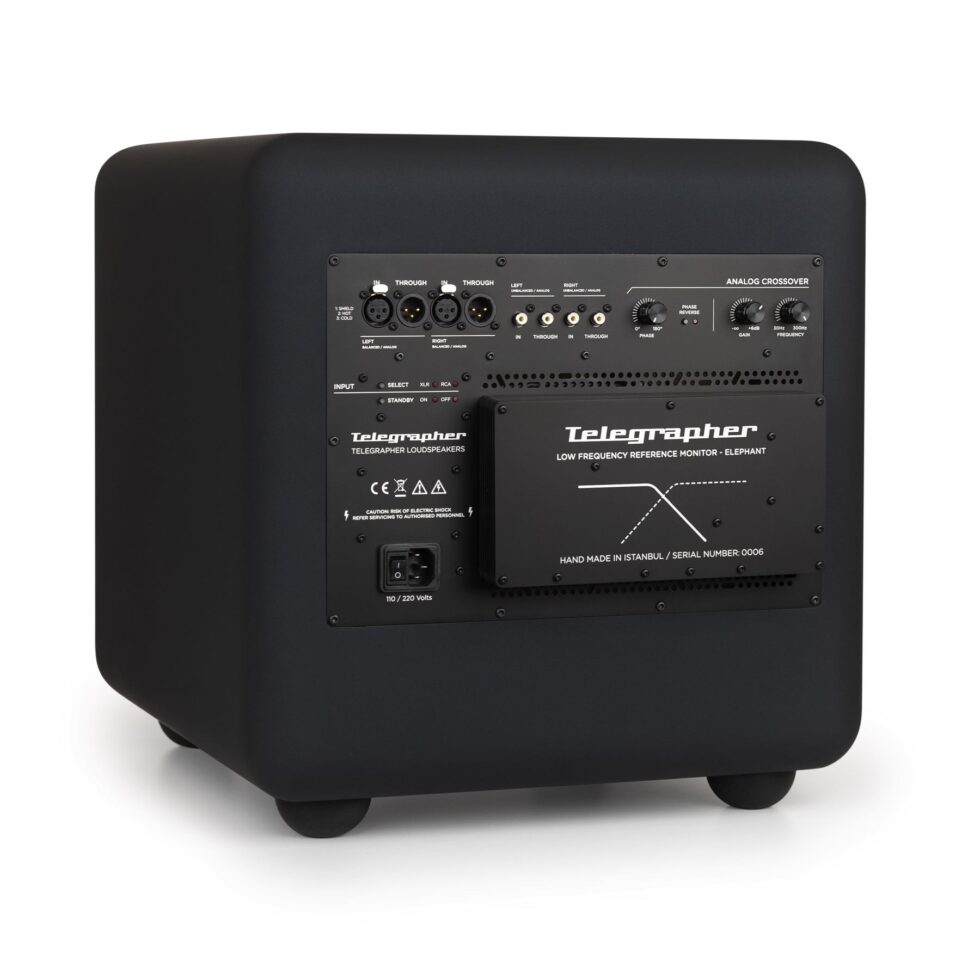 Telegrapher Elephant Active Analog Subwoofer - Crow Black - Imagen 4