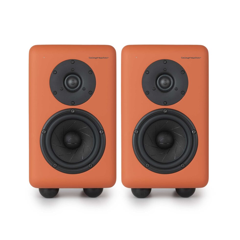 Telegrapher Fox 2-Way Active Nearfield Monitors - Jaipur Orange