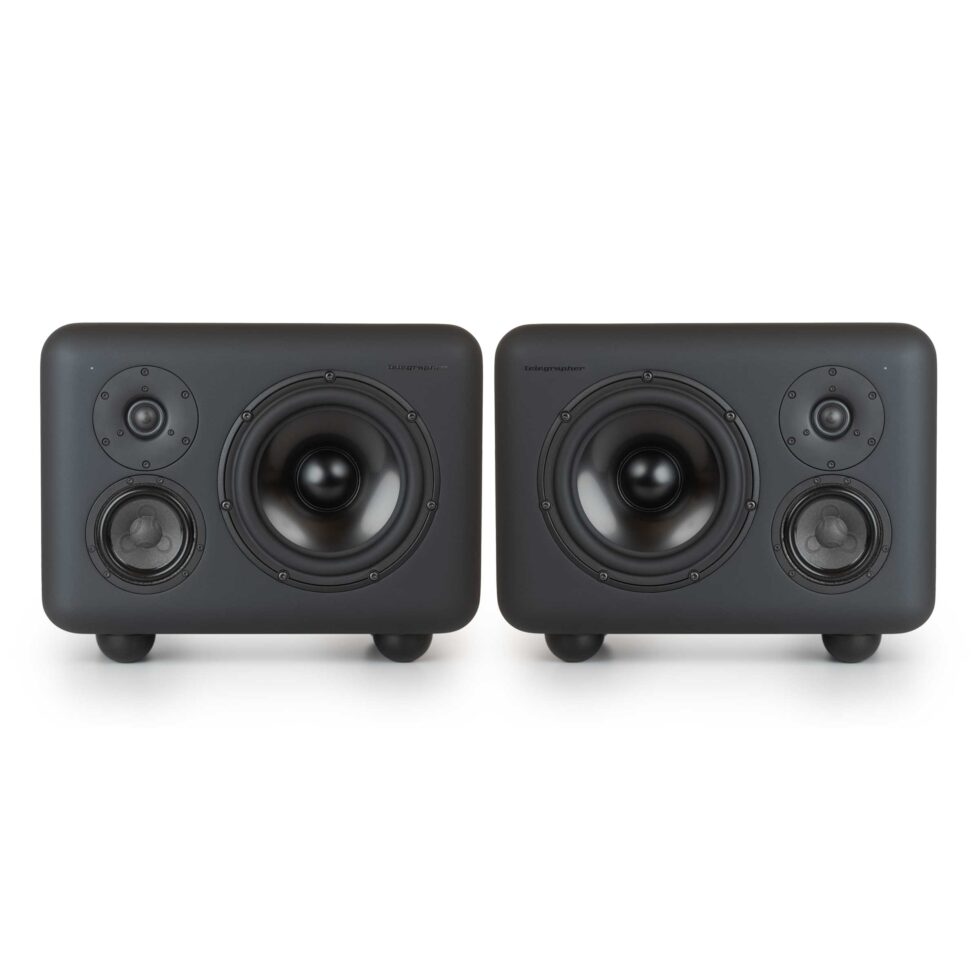 Telegrapher Gorilla 3-Way Active Midfield Monitors Pair - Crow Black