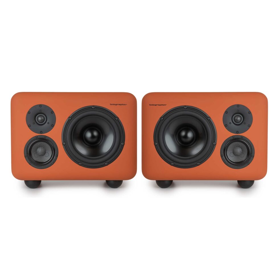 Telegrapher Gorilla 3-Way Active Midfield Monitors Pair - Jaipur Orange