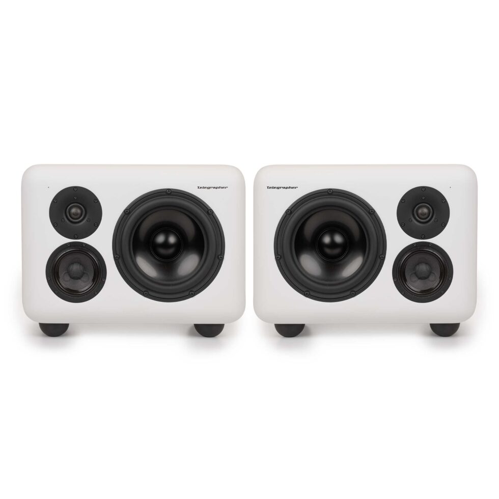 Telegrapher Gorilla 3-Way Active Midfield Monitors Pair - Trooper White