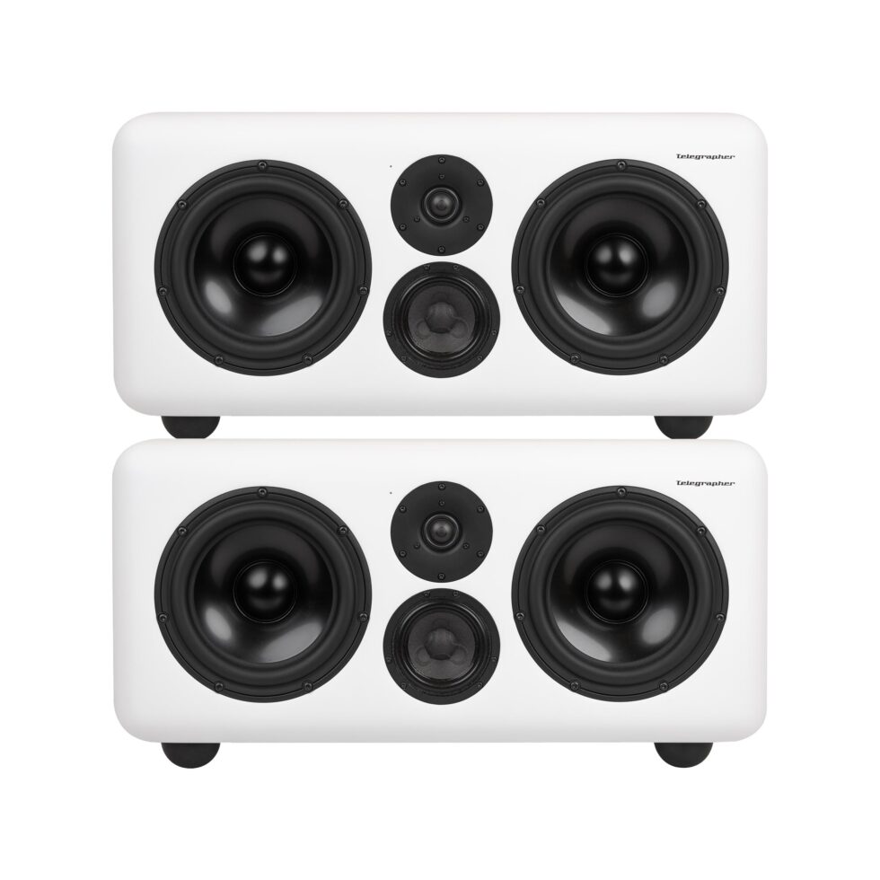 Telegrapher Gorilla S 3-Way Active Midfield Monitors Pair - Trooper White