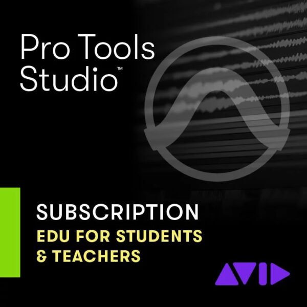 Avid Pro Tools Studio 1-Year Subscription - Edu Pricing (Student/Teacher)