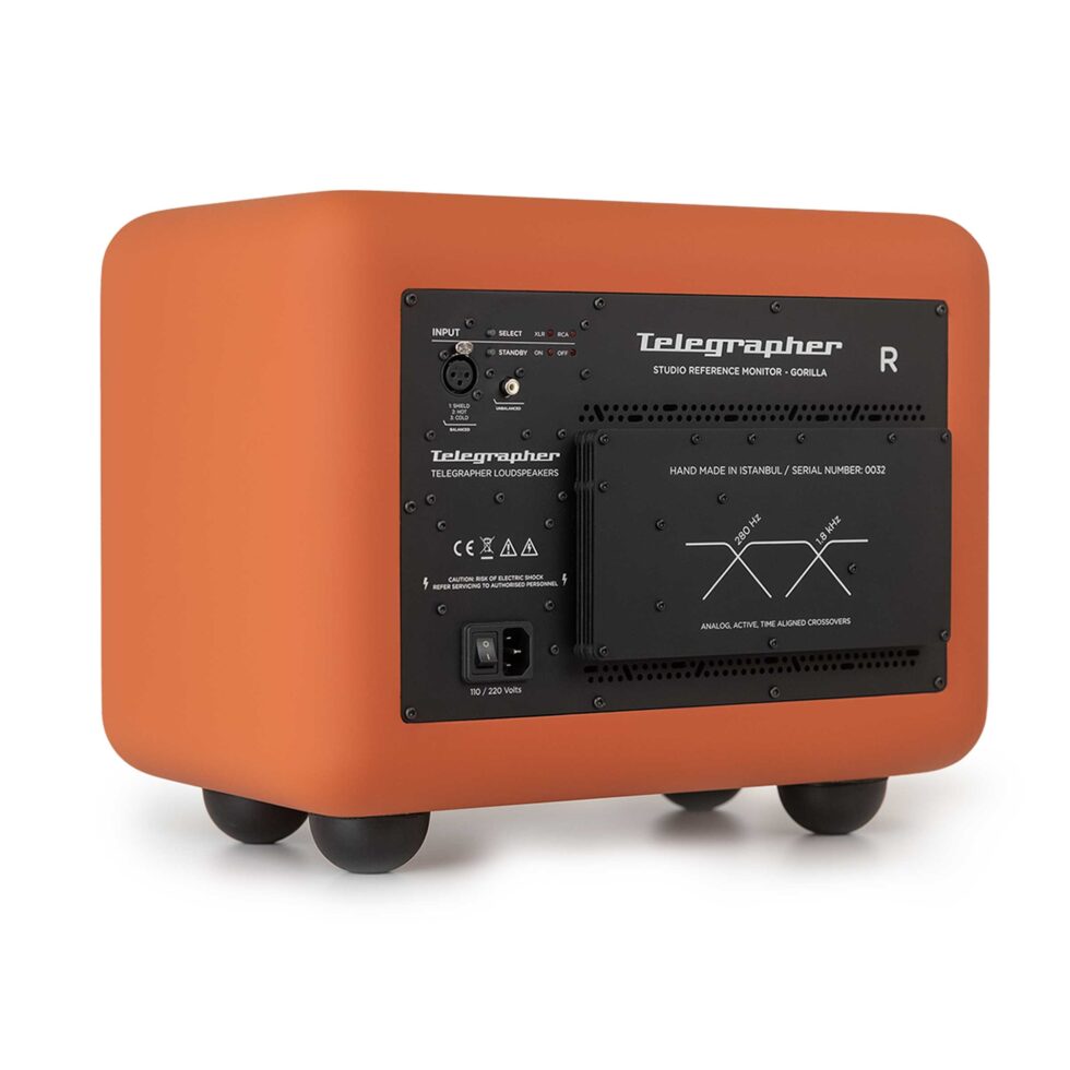 Telegrapher Gorilla monitor attivi analogici a tre vie (Coppia) - Jaipur Orange - immagine 3