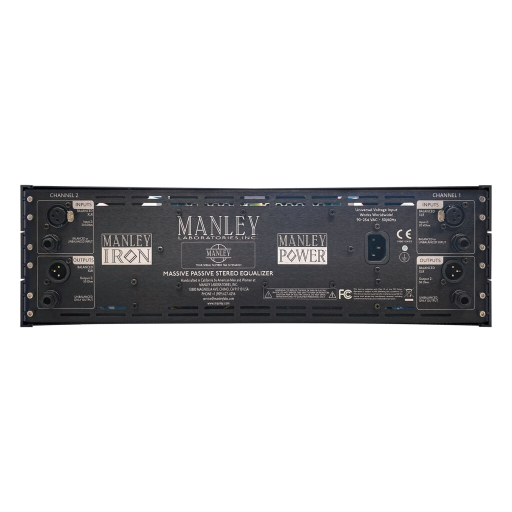 Manley Labs Massive Passive Mastering Rear