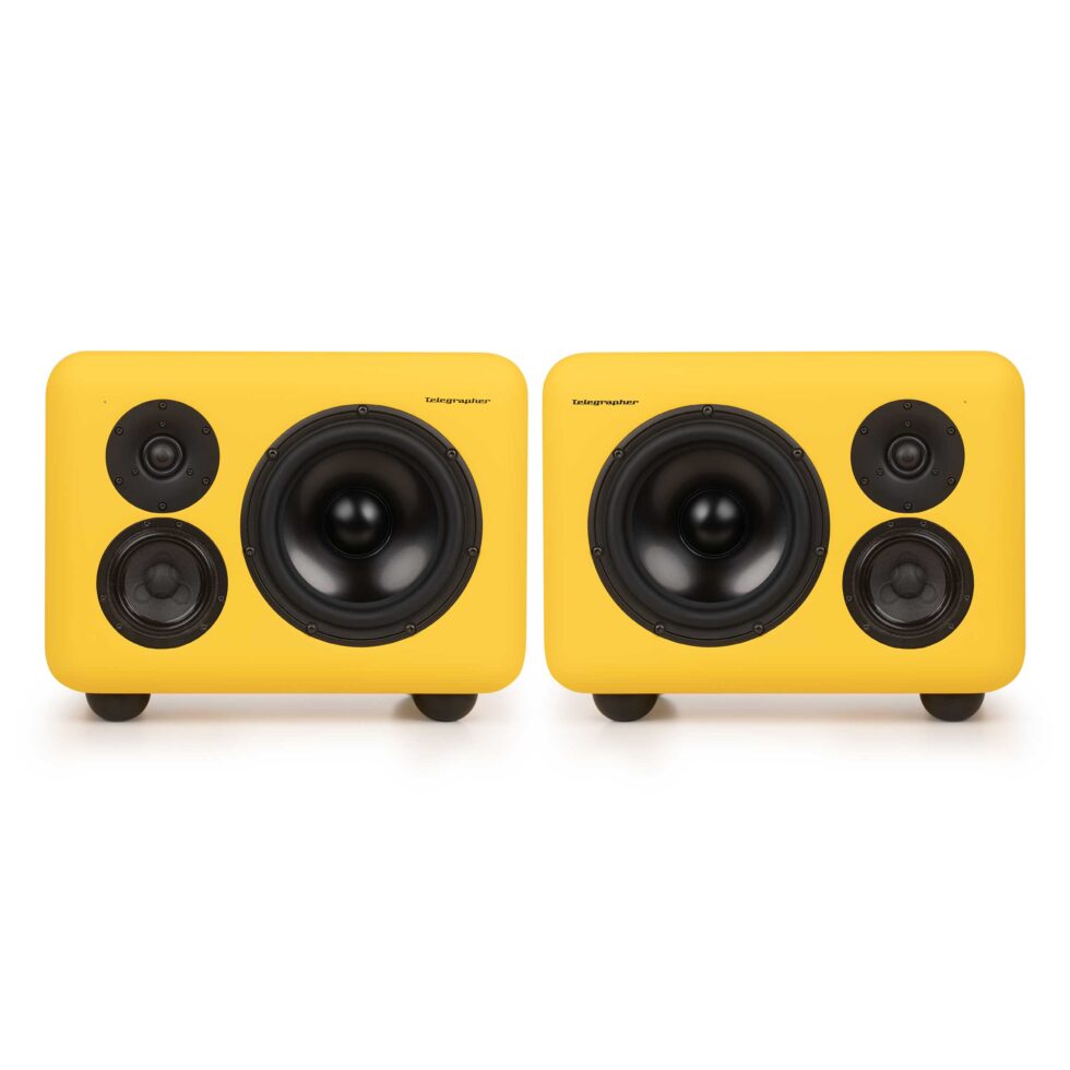 Telegrapher Gorilla 3-Way Active Midfield Monitors Pair - Menton Yellow