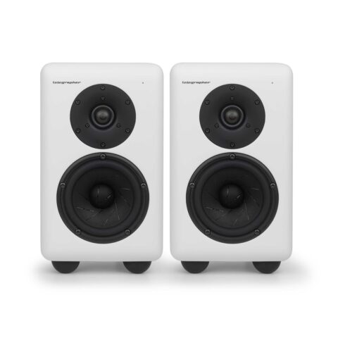 Telegrapher Loudspeakers Fox Studio Monitors White